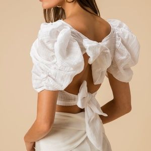 The Line By K Jinx Puff Sleeve Top